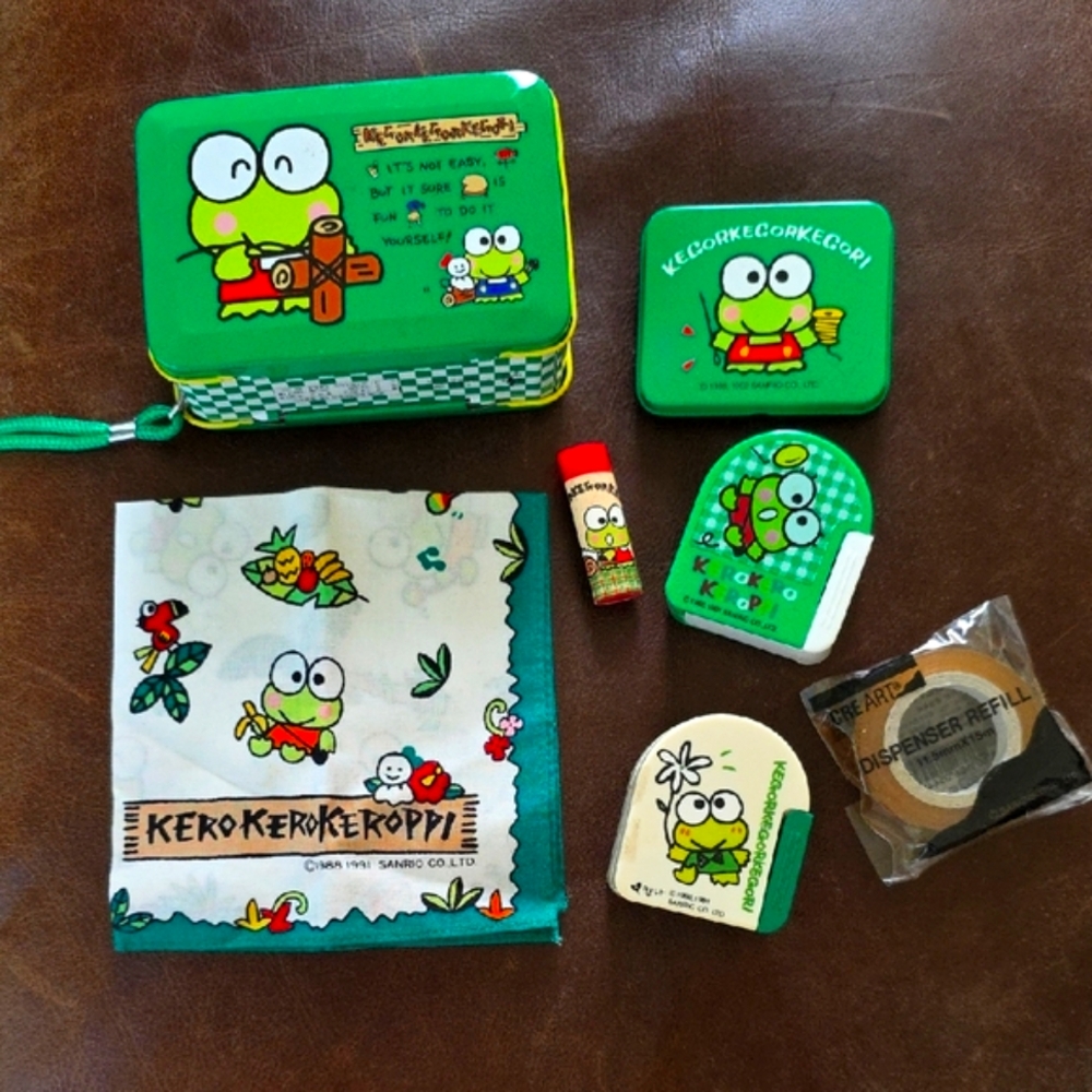 Sanrio Keroppi Stationery Set - Green and Red